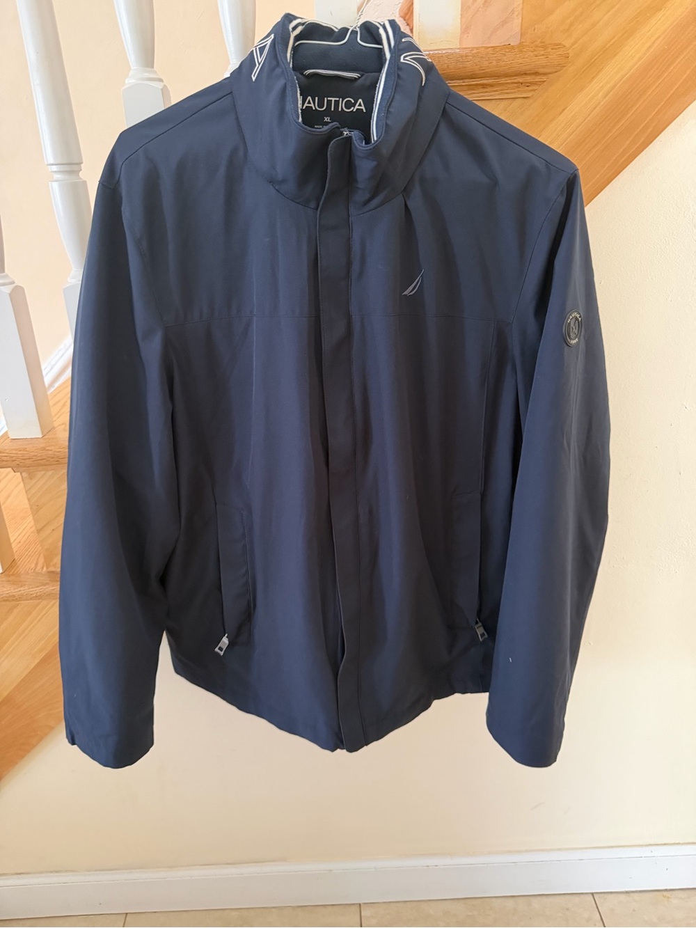 Nautica Men’s Navy Blue Windbreaker Jacket